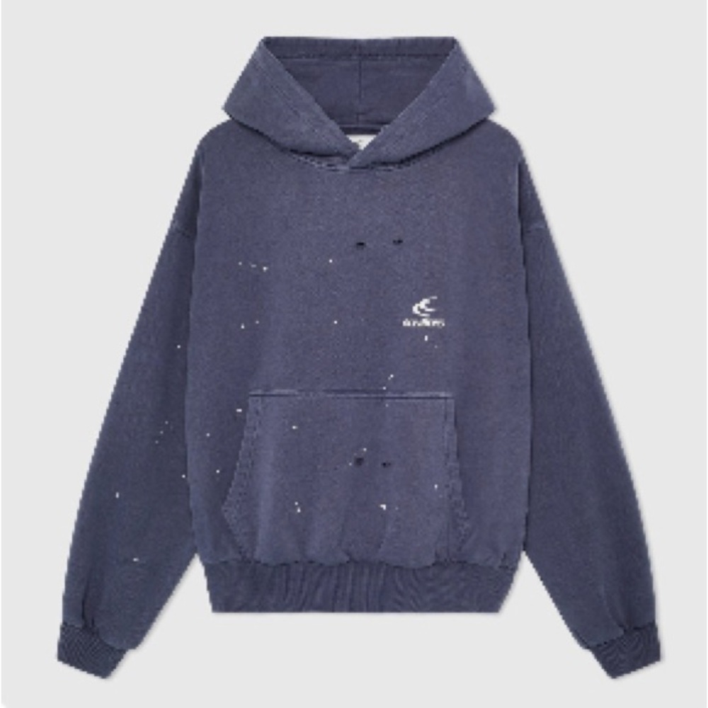 Scuffers “stained blue hoodie”
